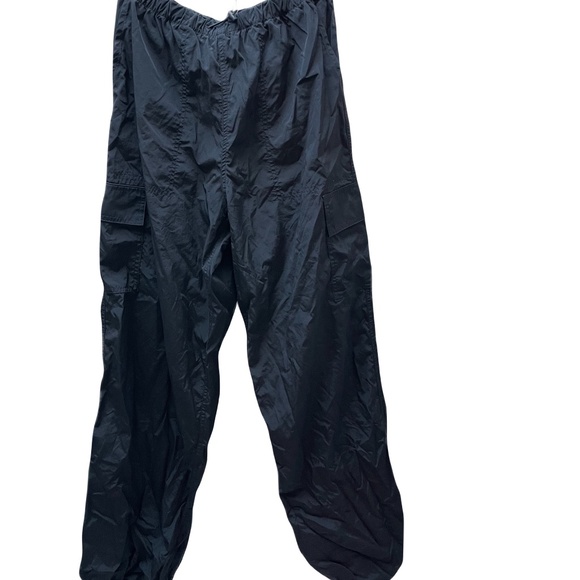 ❤️ VICTORIA SECRET PINK BLACK PARACHUTE BALLOON PANTS SIZE XS - Picture 1 of 8